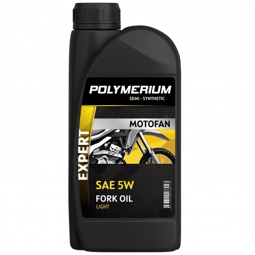 Масло для вилок POLYMERIUM MOTOFAN FORK OIL EXPERT LIGHT 5W 1L