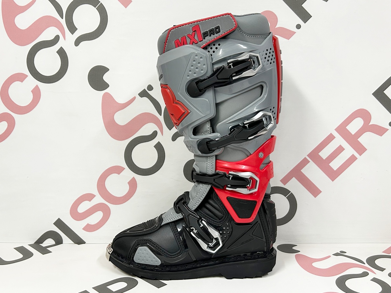 Защита голени TIGER MX 1 Pro (Черный / серый / красный, 39, 216954-2)