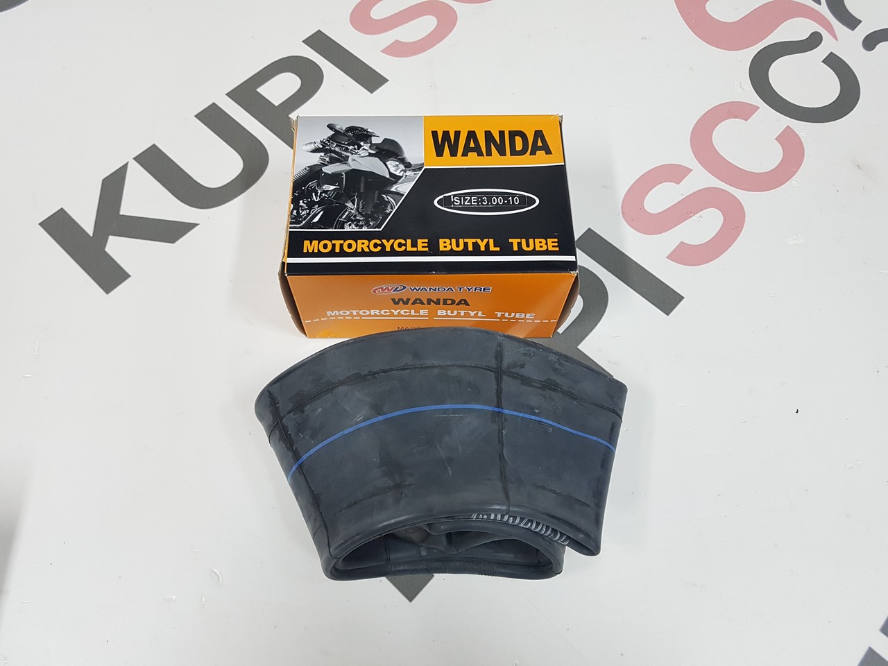 Камера 3.00-10, TR87 бутиловая (изогнутый вентиль) WANDA