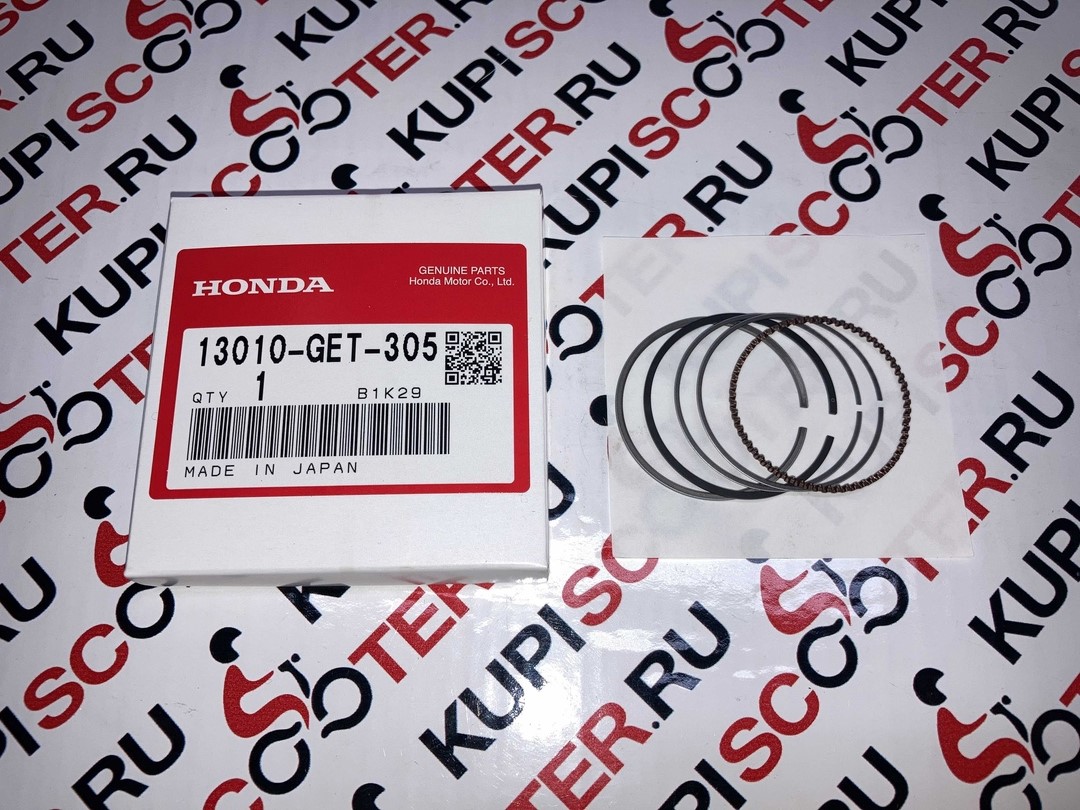 Кольца поршневые Honda Gyro Canopy TA03, Gyro X TD02, Dio AF56, AF57, AF58 , Dio Z4 AF63, Crea Scoopy AF55 (13010-GET-305) оригинал