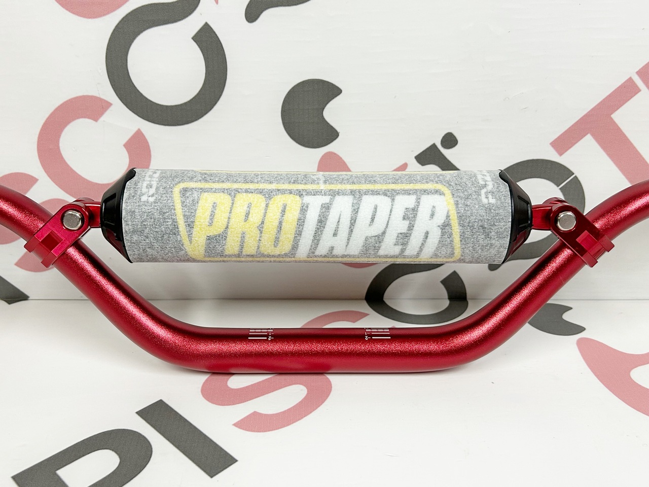 Руль алюминиевый 1-1/8 (28,6 мм) IGP ProTaper c перемычкой высокий (790x170 мм.) красный, IGP-005-5