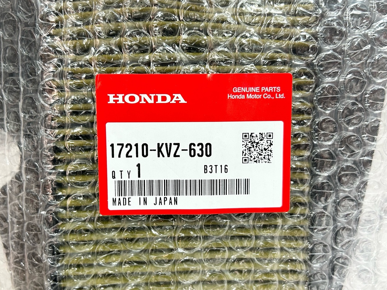 Фильтр воздушный Honda Forza MF10, Faze MF11 (17210-KVZ-630) оригинал
