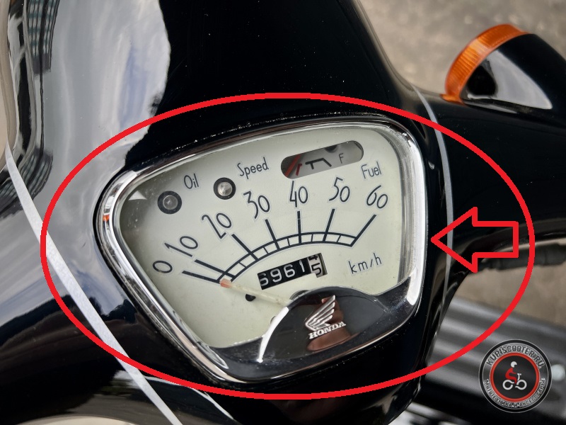 Облицовка спидометра ХРОМ Honda Giorno AF24 CN