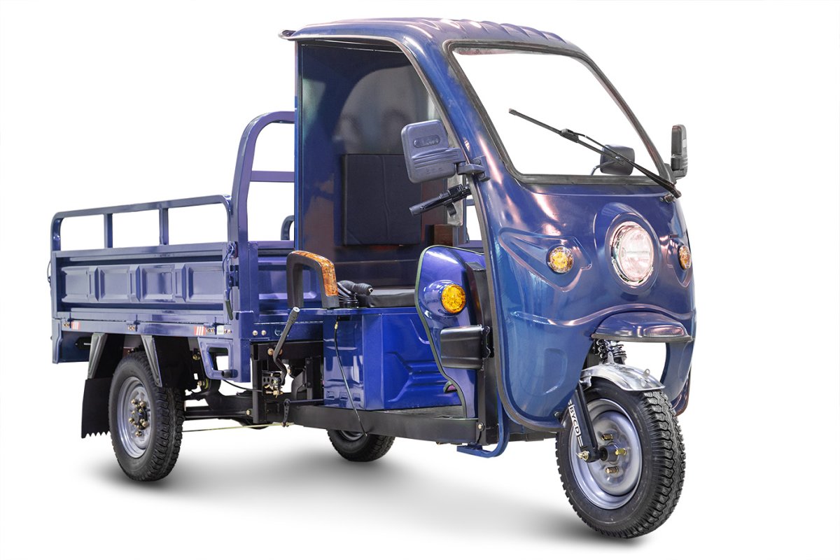 Грузовой электротрицикл Rutrike D4 NEXT КАБИНА 1800 60V1500W (темно-серый-2582)