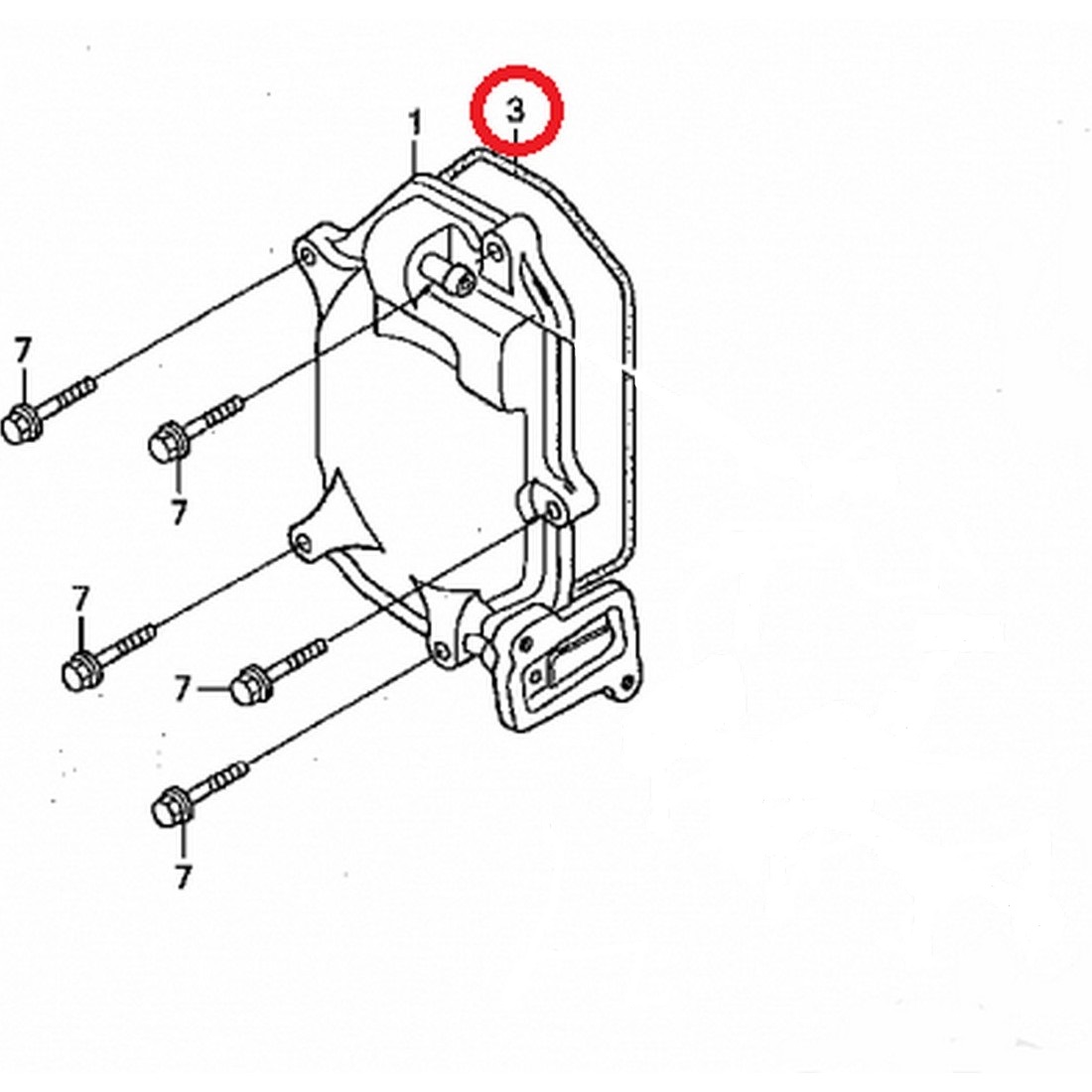 Прокладка клапанной крышки Honda AF55 / AF56 / AF57 / AF58 карбюратор (12391-GET-000) оригинал