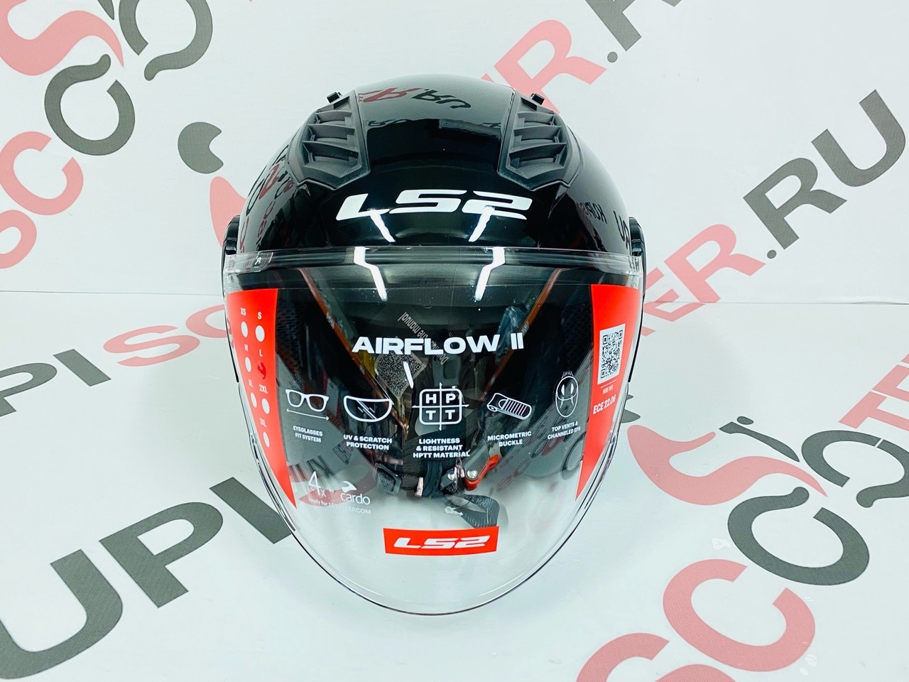 Шлем LS2 OF616 AIRFLOW 2 SOLID черный глянец  M