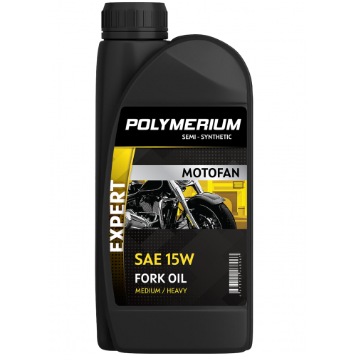Масло для вилок POLYMERIUM MOTOFAN FORK OIL EXPERT MEDIUM/HEAVY 15W 1L