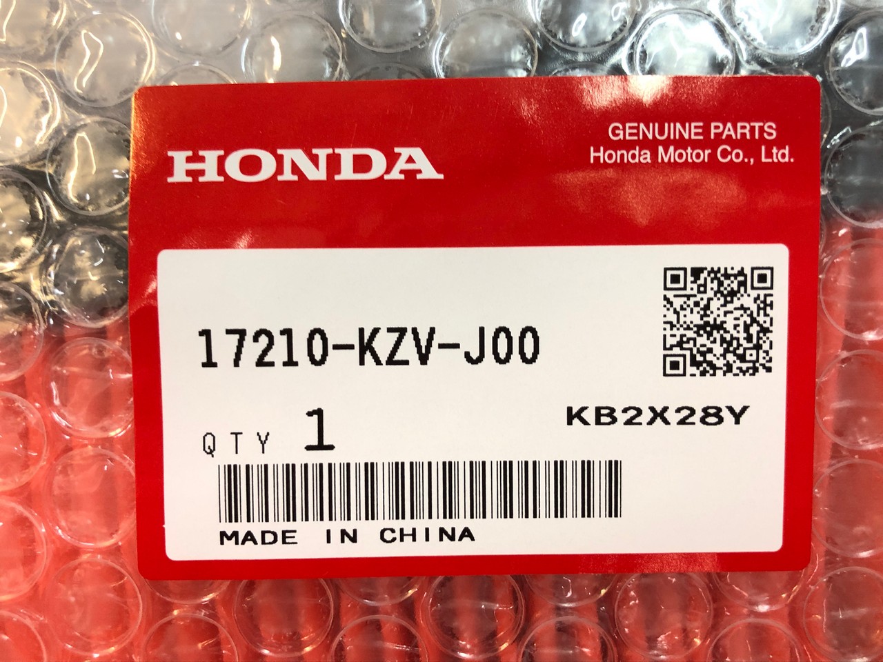 Воздушный фильтр Honda Super Cub 50/110  AA04/JA10 (17210-KZV-J00) оригинал