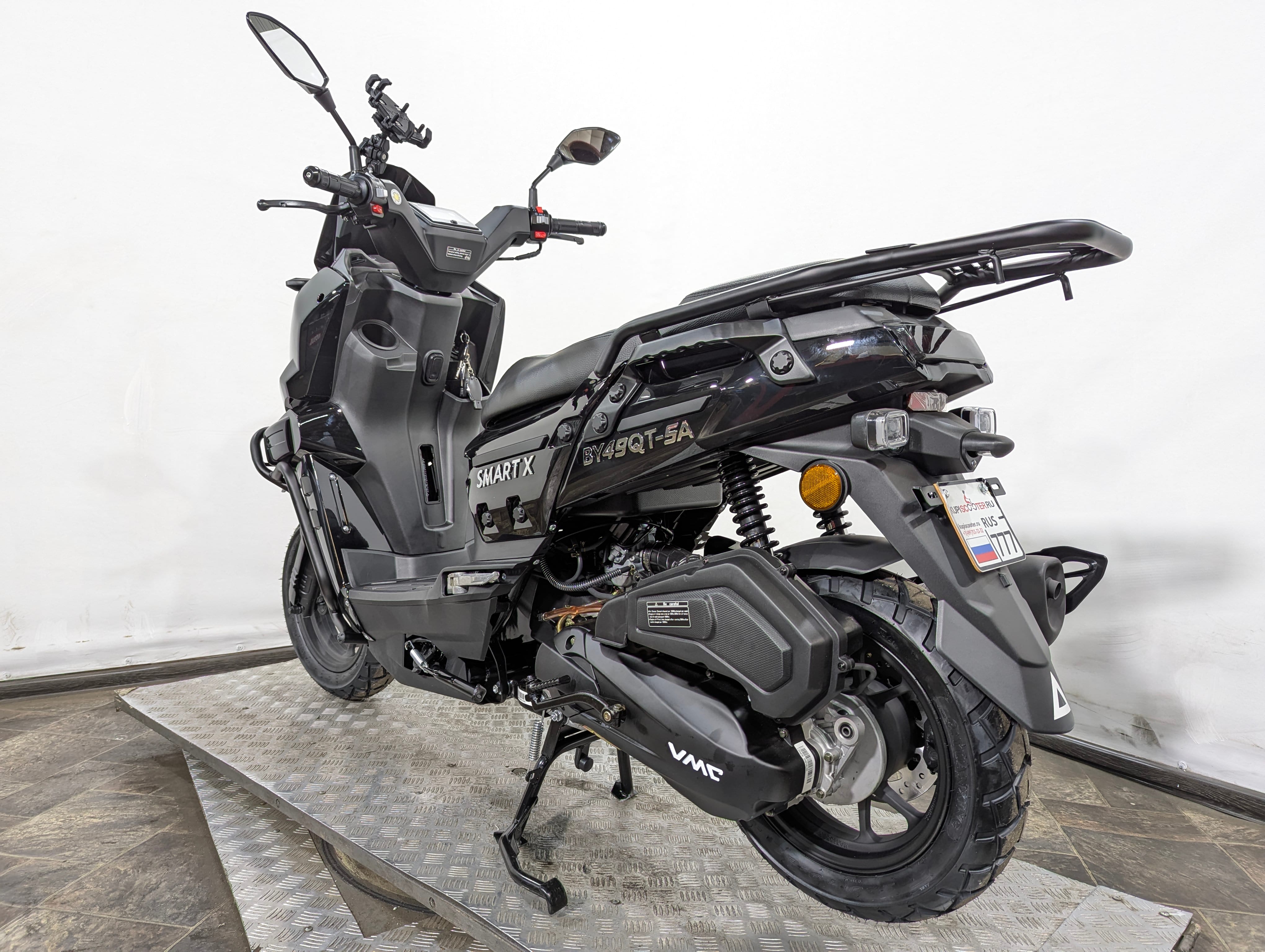 Скутер VMC (Vento) Smart-X (49/170cc) Чёрный глянцевый (арт. SmartX-BlackGloss)