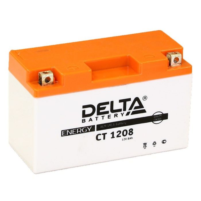 АКБ DELTA (CT 1208) 12V 8Ah (15х6,6х9,5 см.)