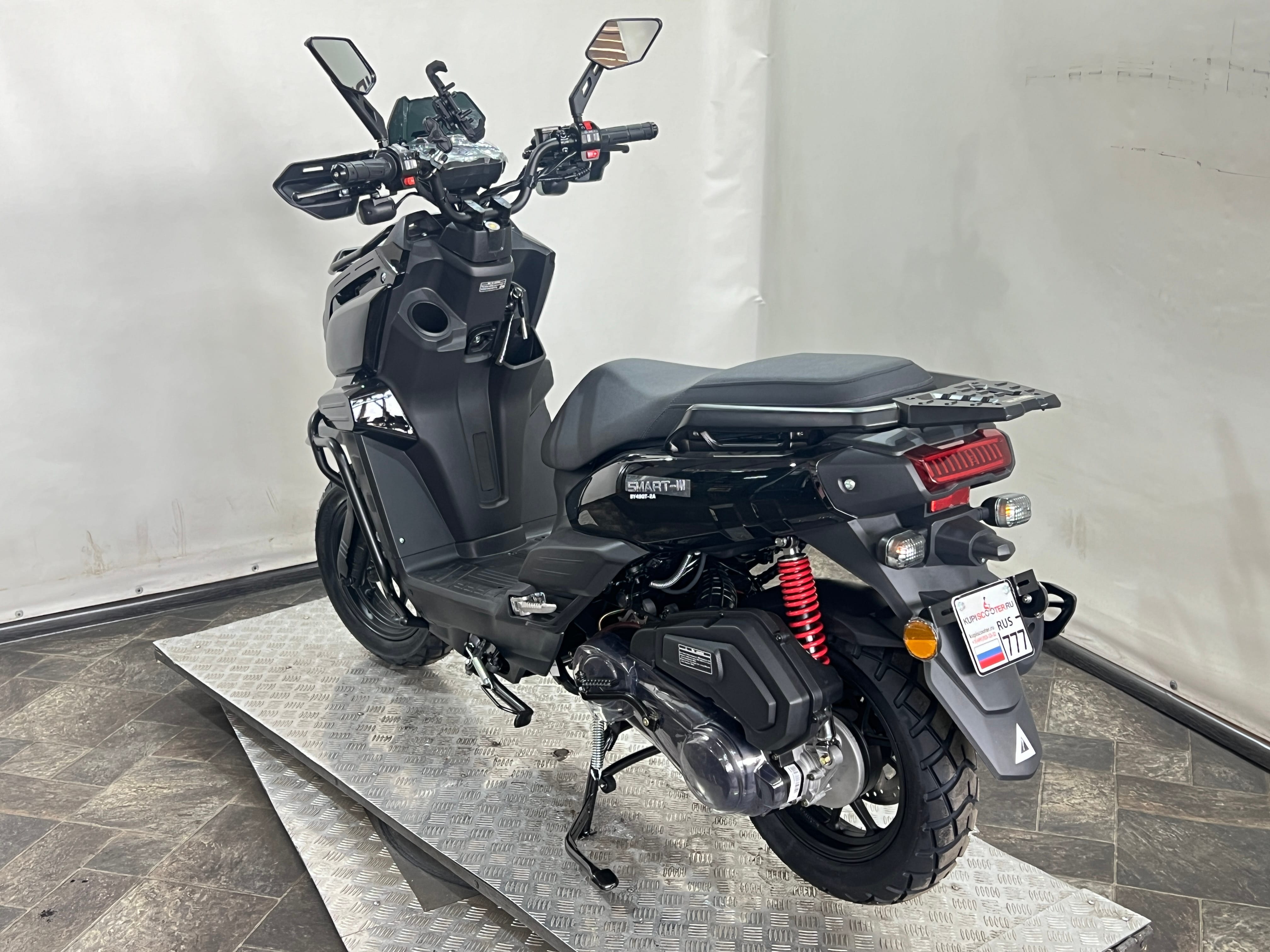 Скутер VMC (Vento) SMART 3 - (replica Yamaha BWS)  Черный глянцевый (арт. VMC_Sm3_black_glossy)