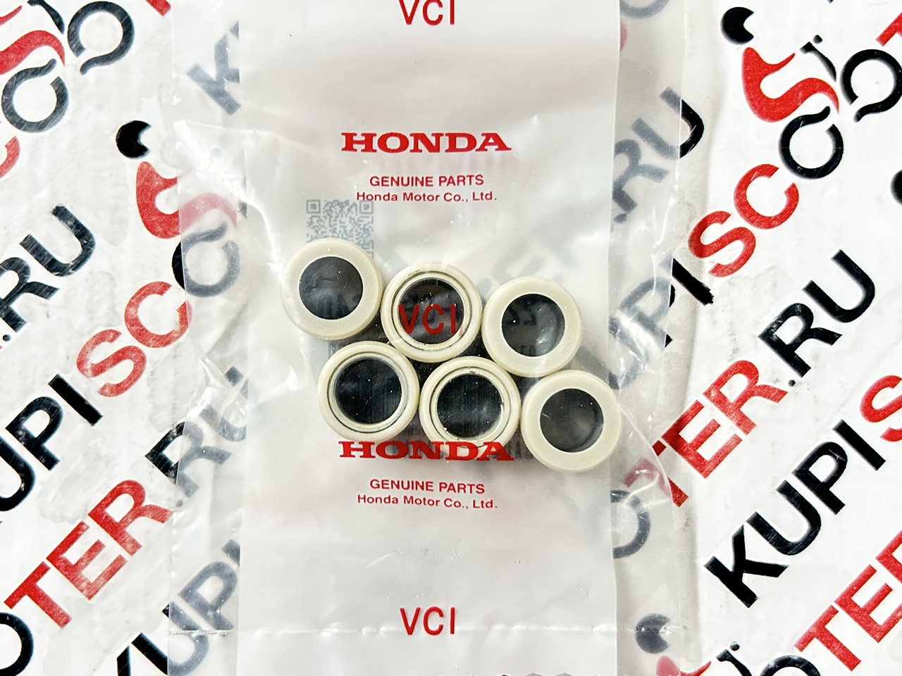 Ролики вариатора (16х13 5,5 г) Honda Dunk AF74/78, Tact AF75/79, Giorno AF77, Yamaha Jog AY01, Vino AY02 (22123-GEZ-640) оригинал