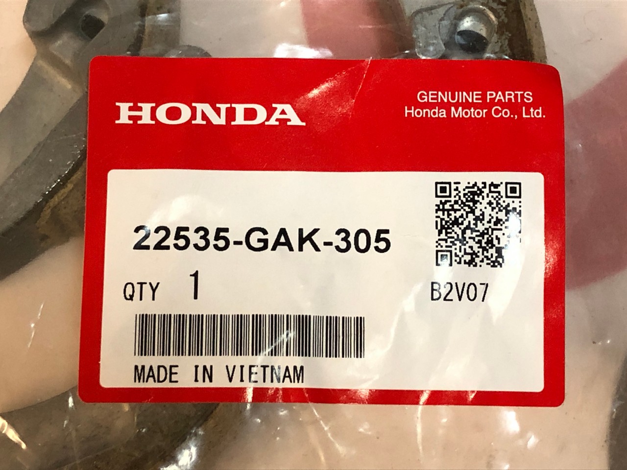 Колодки сцепления Honda Gyro Canopy TA03 , Gyro X TD02, Dio Z4 AF63, Benly AA05  (22535-GAK-305) оригинал