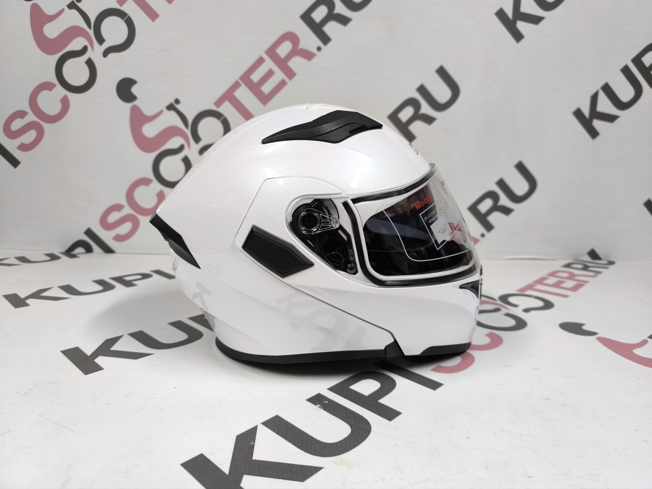 Шлем KIOSHI Tourist 316 модуляр (белый металлик, XL, 102288-49)