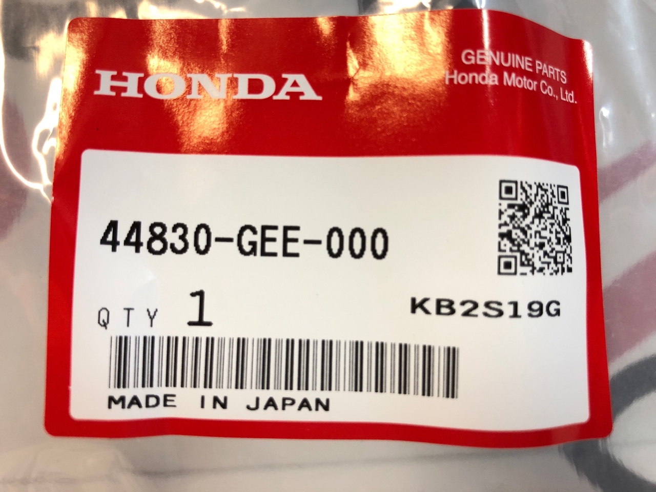 Трос спидометра (108 см., с защелкой) Honda Giorno Crea AF54, Tact AF51, Julio AF52 (44830-GEE-000) Оригинал