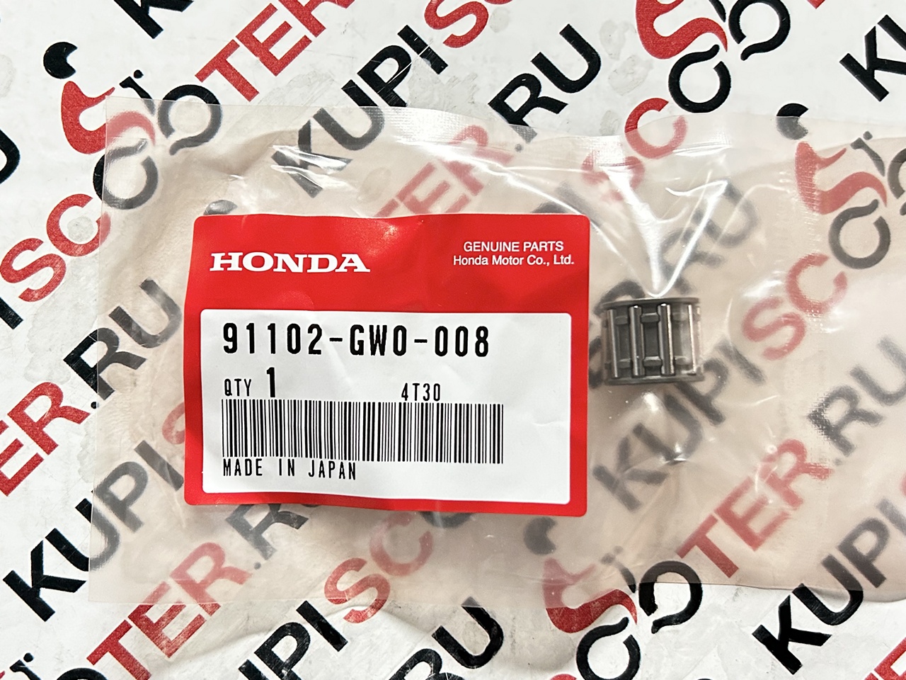 Игольчатый подшипник Honda Dio AF18, AF24, AF34, AF35, Lead 50/90 (91102-GW0-008) оригинал