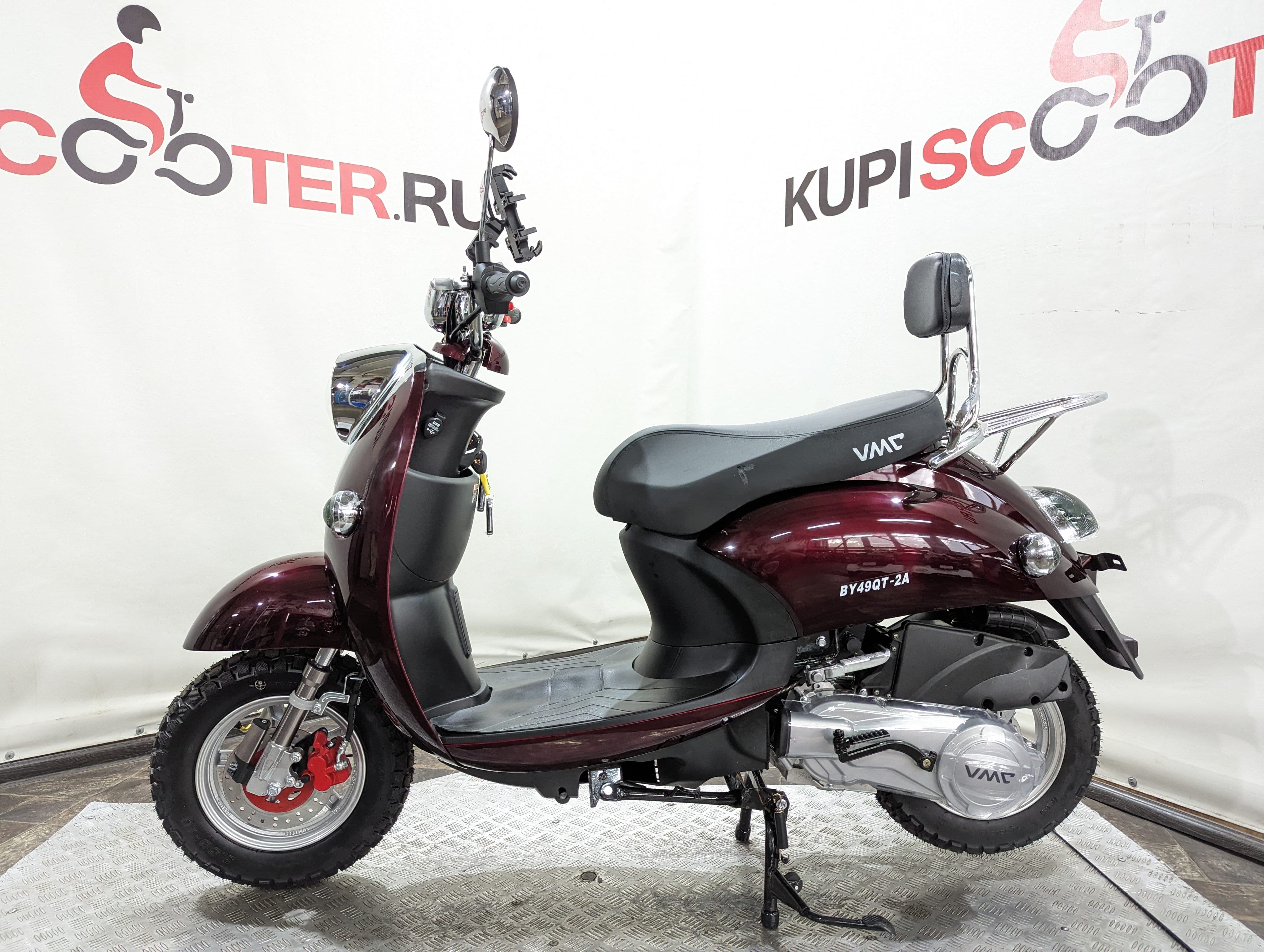 Скутер VMC (Vento) Retro (49/150cc) Красный (БЕЗ КОФРА) (арт. RetroRed1)