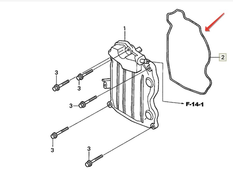 Прокладка клапанной крышки Honda Gyro Canopy TA03, Zoomer AF58 инжектор (12391-GEV-760) оригинал
