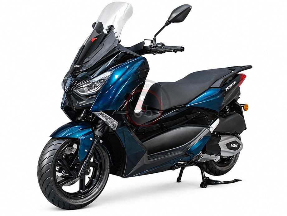 Скутер VMC XMAX BY150T-5A 149cc СЕРИЯ T2500-2, с ABS синий (арт. vmc-xmax-abs-matt-blue)
