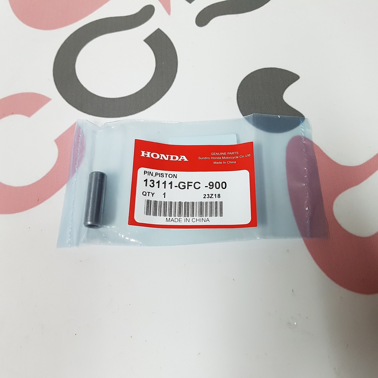 Палец поршневой 10мм. Honda Dio AF62 / 68, Today AF61 / 67, Giorno AF70, Super Cub AA04, AA09 (13111-GFC-900) Оригинал