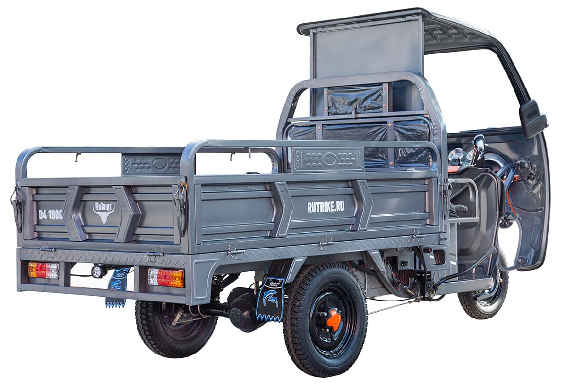 Грузовой электротрицикл Rutrike D4 КАБИНА 1800 60V1200W (зеленый-3122)