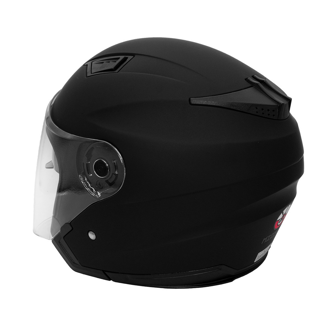 Шлем KIOSHI JK526 S открытый со стеклом и очками (Черный матовый, L, 304173-7)