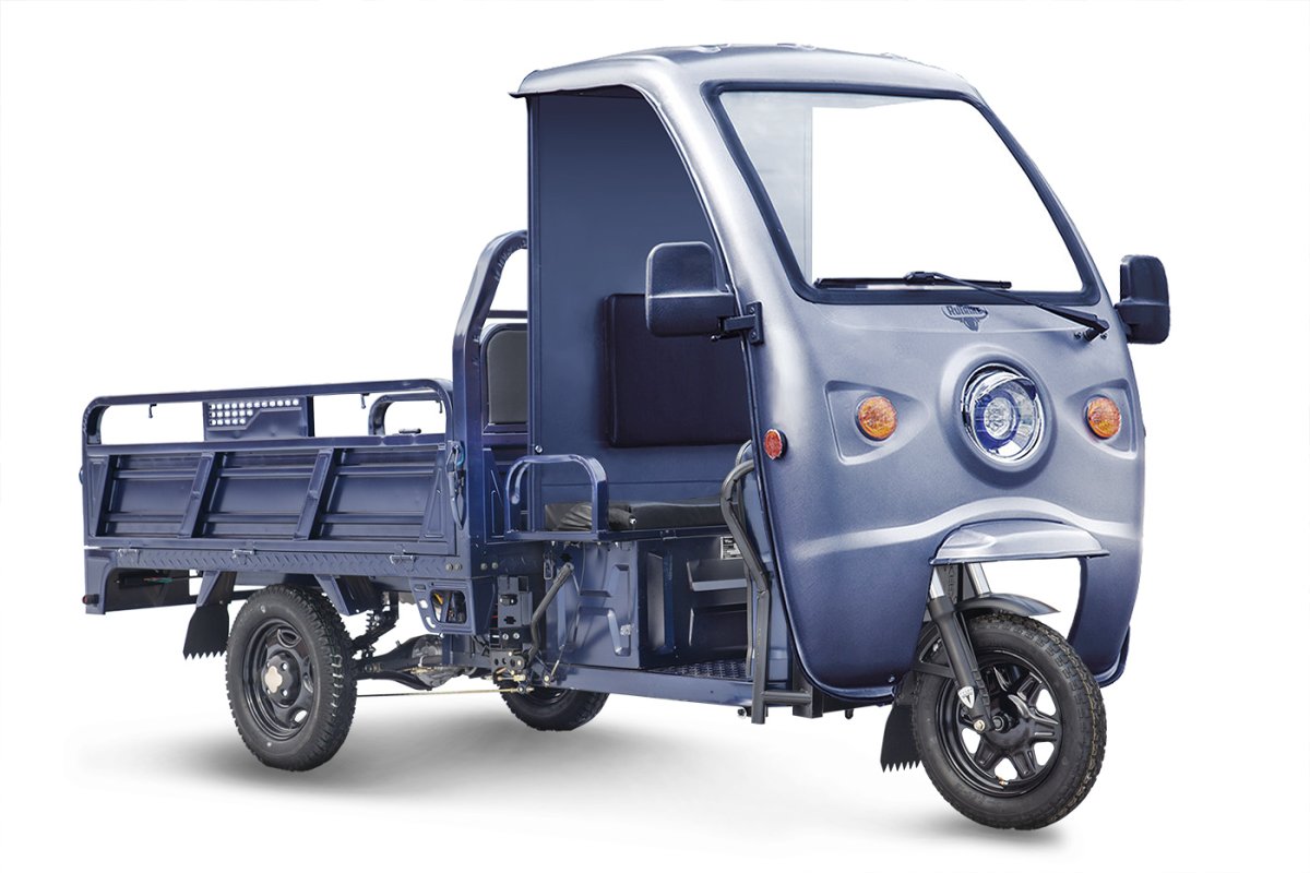 Грузовой электротрицикл Rutrike D4 КАБИНА 1800 60V1500W (синий-2885)