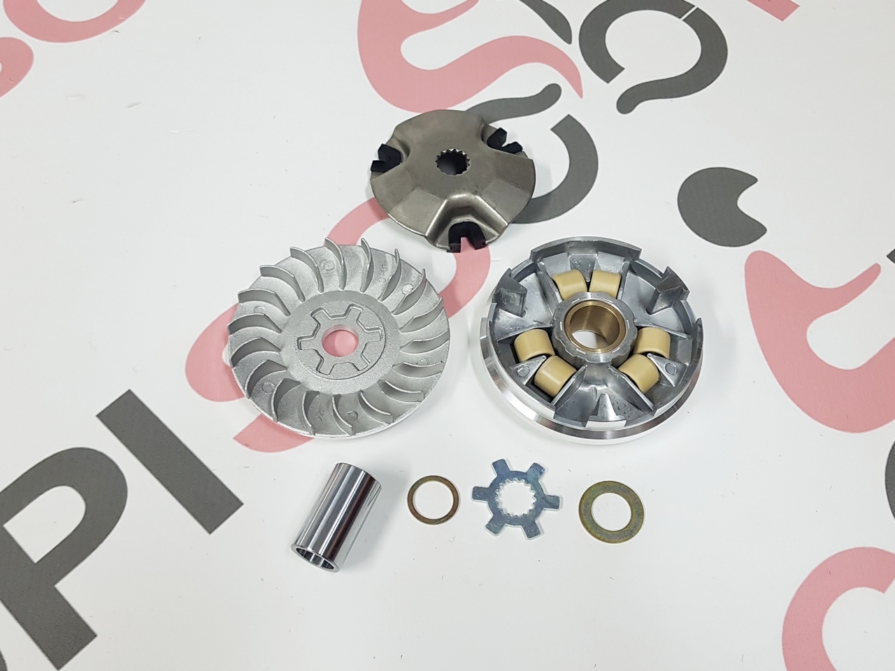 Вариатор в сборе (ролики 5,1 гр.) Longjia / Regulmoto Formula 2T
