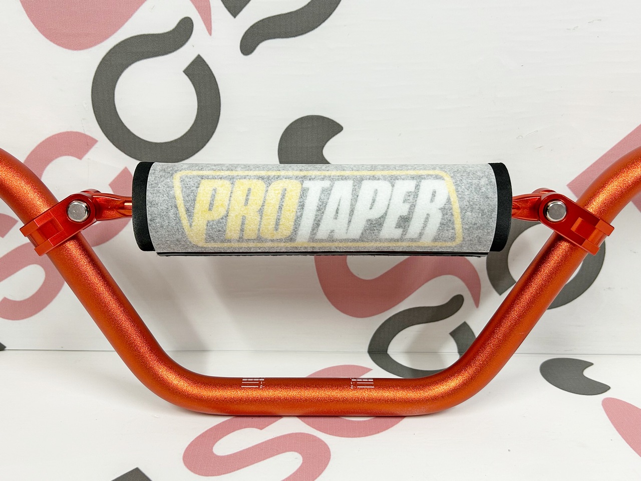 Руль алюминиевый высокий 7/8 (22 мм.) IGP ProTaper EVO PitBike (740x190 мм.) оранжевый, IGP-017-2