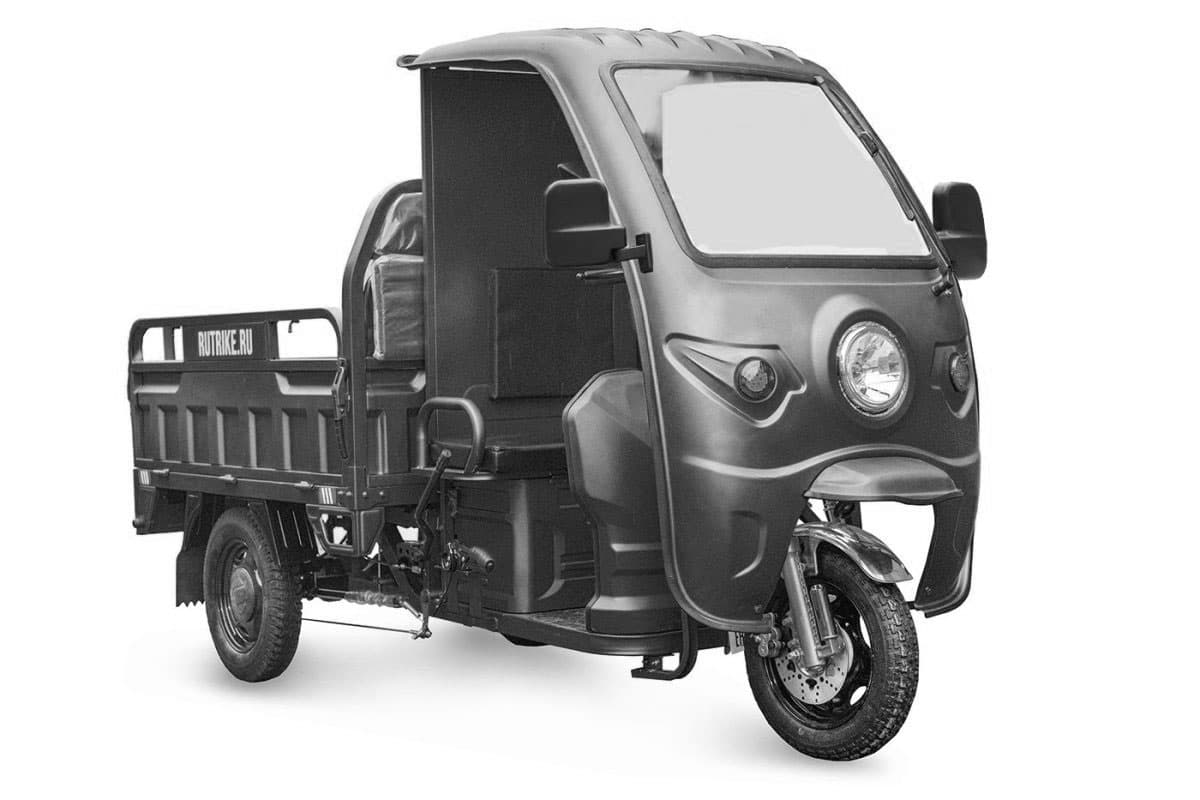 Грузовой электротрицикл Rutrike Глобус 1500 60V/1000W (черный матовый-3320)