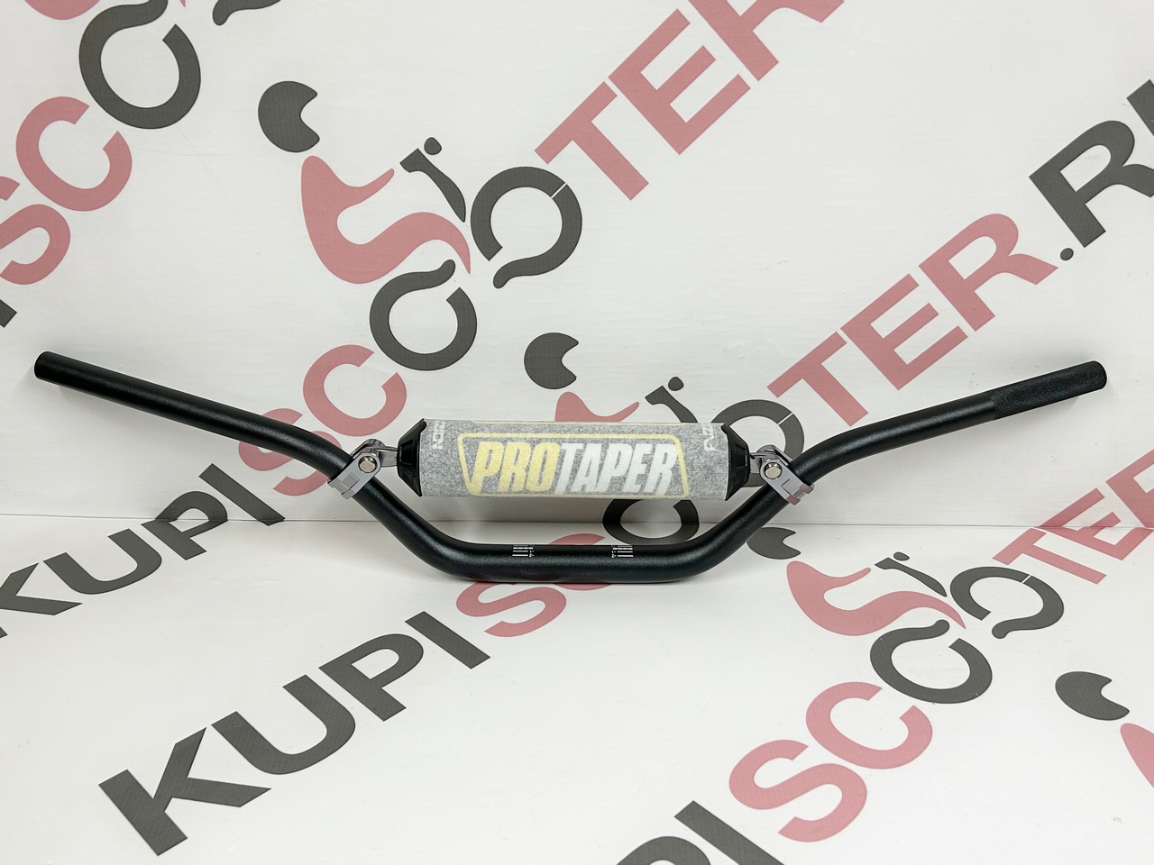 Руль алюминиевый 1-1/8 (28,6 мм.) IGP ProTaper c перемычкой высокий (790x170 мм.) черный, IGP-005-1