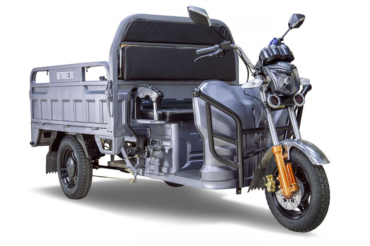 Грузовой электротрицикл Rutrike Гибрид 1500 60V1000W (Серый-2053)