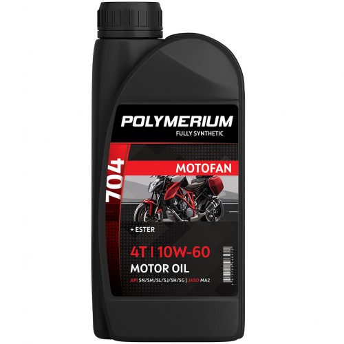 Масло POLYMERIUM MOTOFAN 704 10W-60 4T (синтетика) 1L