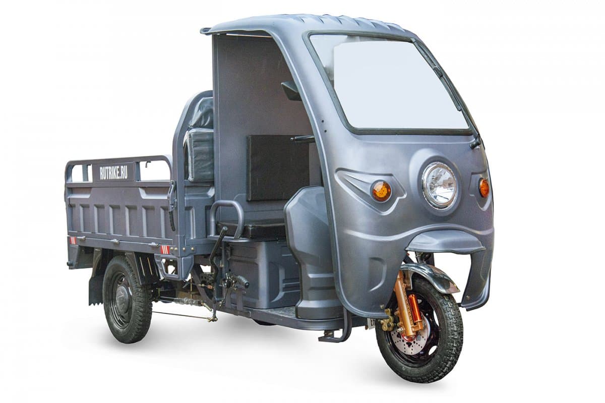 Грузовой электротрицикл Rutrike Глобус 1500 60V/1000W (серый-2574)