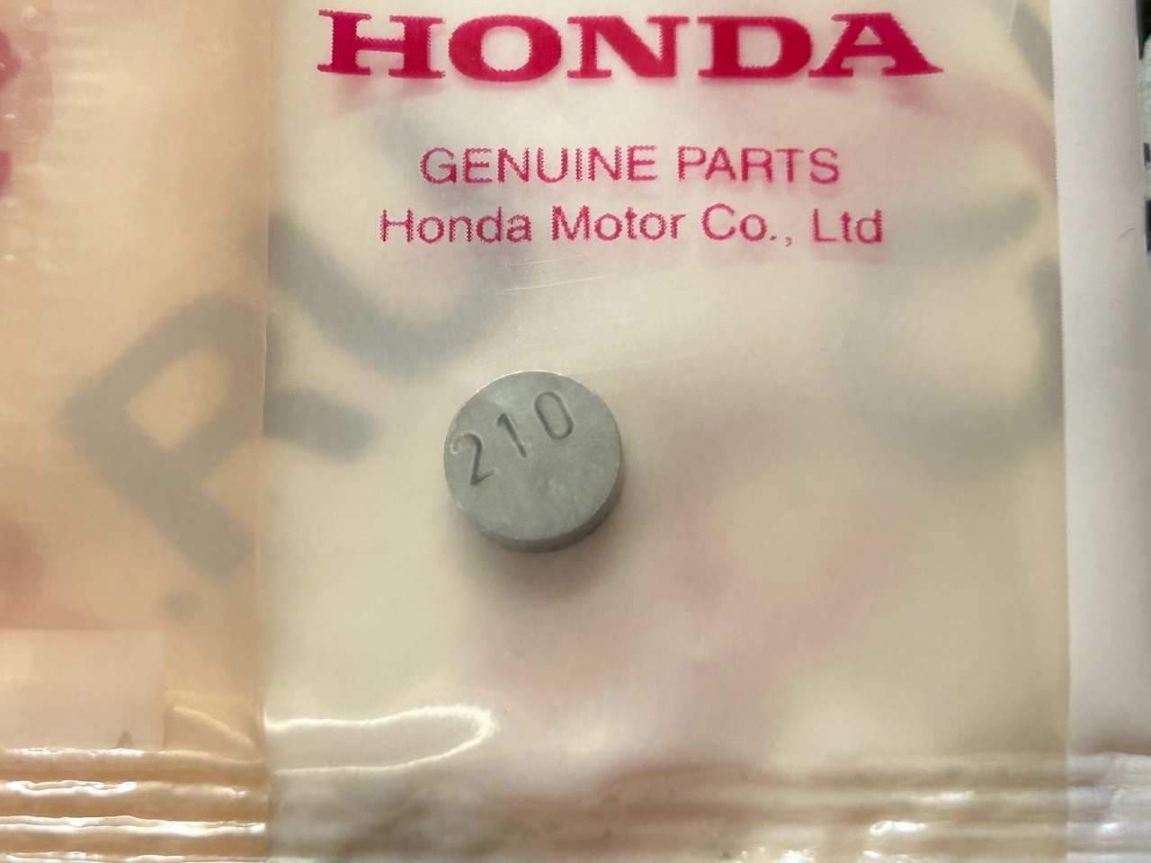Шайба регулировочная Honda Gyro Canopy 2 толщина-2.100мм. (14937-KT7-013) оригинал