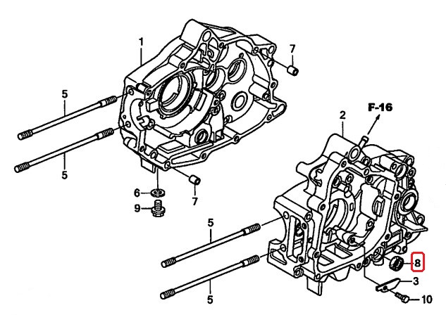 Сальник лапки КПП (11,6х22х7) Honda Super Cub AA04 (91208-KWW-C01) оригинал