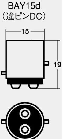 Лампа стоп-сигнала NEOLUX N380 12V P21/5W цоколь BAY15d (2 контакта)