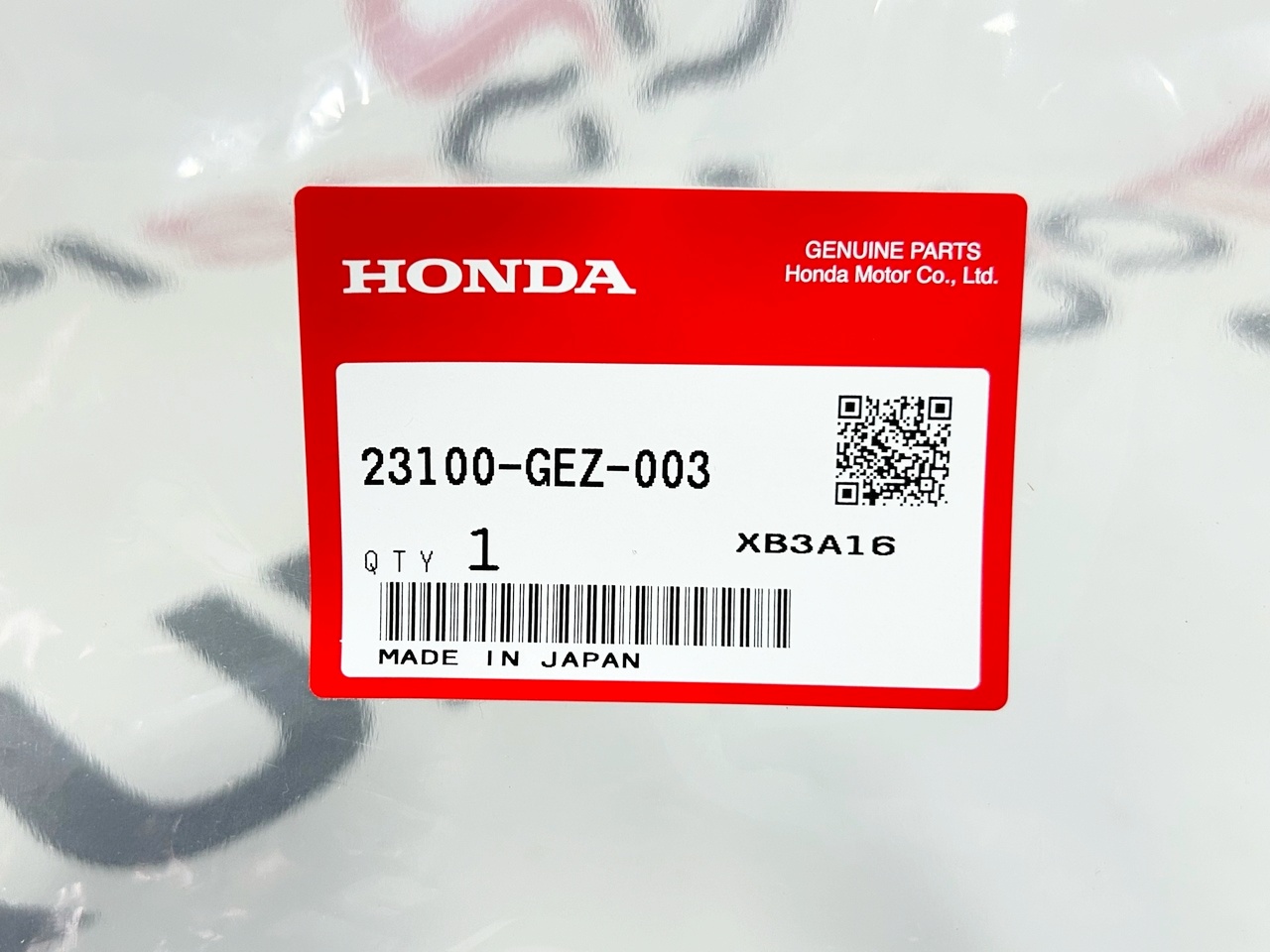 Ремень вариатора 18x795 мм. Honda Zoomer AF58 (23100-GEZ-003) оригинал