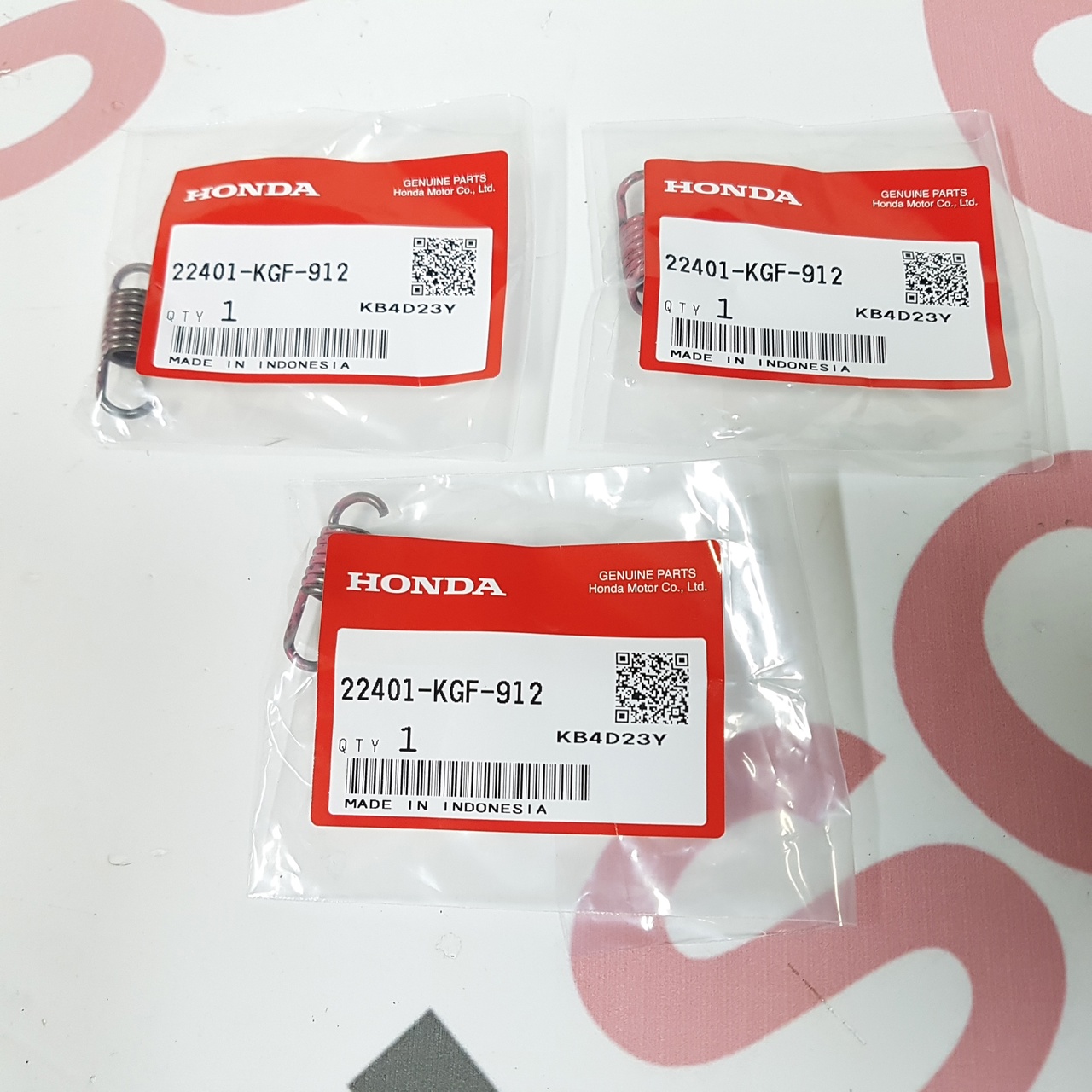 Пружина колодок сцепления (3шт.) Honda Benly 110 JA09 (22401-KGF-912) оригинал