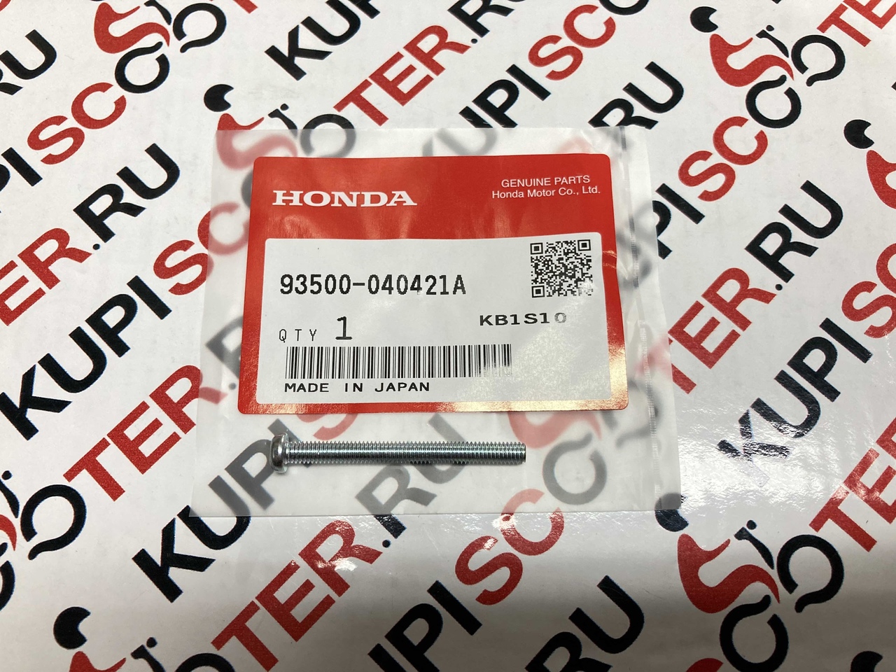 Болт крепления передней фары Honda Gyro Canopy TA02 / TA03 (93500-040421A) оригинал