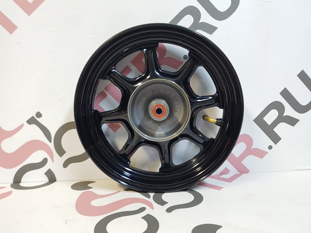 Диск колесный передний (ЧЕРНЫЙ) Honda Tact AF75 / AF79, Giorno AF77, Yamaha Vino AY02, Jog AY01 (44650-GJA-J01ZA) оригинал