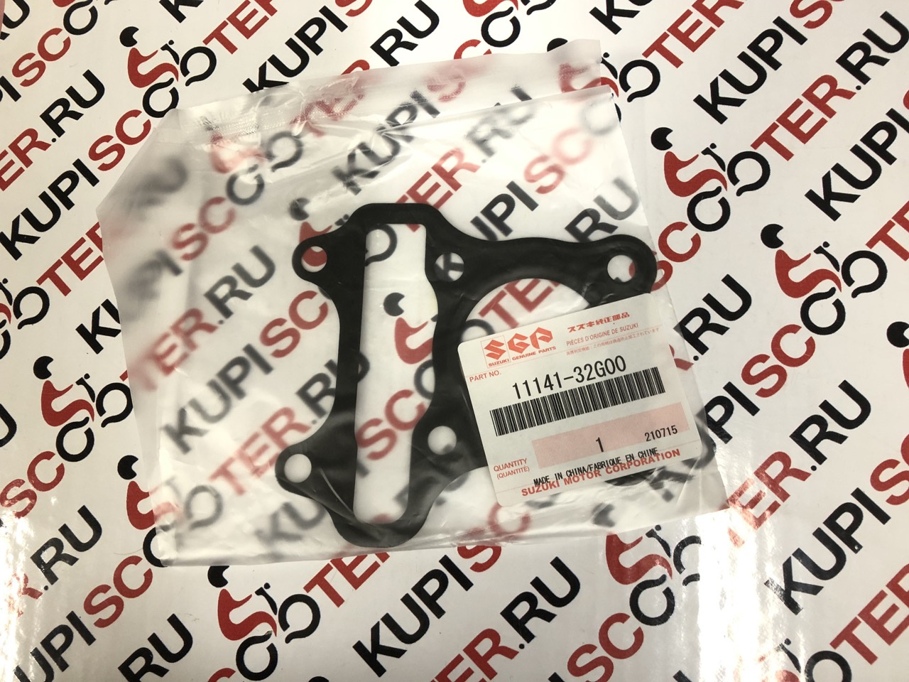 Прокладка ГБЦ Suzuki Lets 4 Pallet CA41A / Address V50 CA42A/CA44A  (11141-32G00, 11141-32G10) оригинал