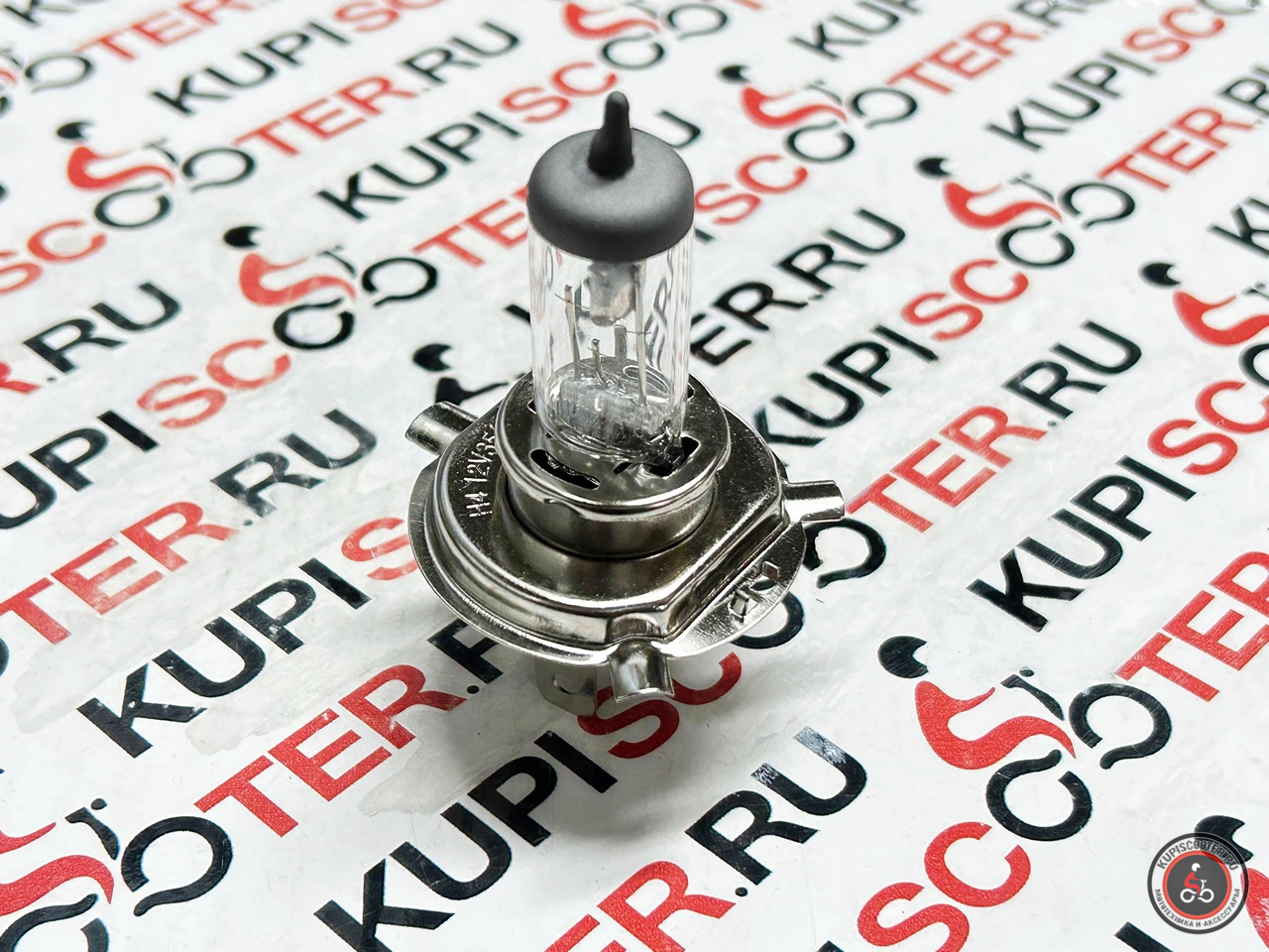 Лампа фары галоген H4 P43T 12V 35/35W прозрачная