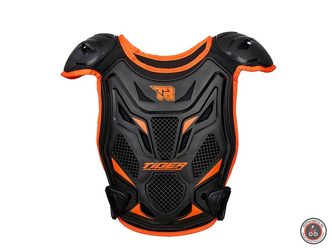 Защитный панцирь TIGER Y11 детский (черный/оранжевый, S, 149956-1)