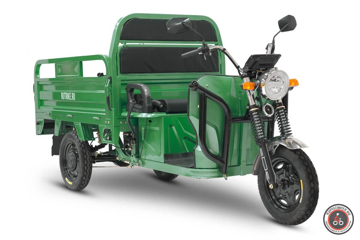 Грузовой электротрицикл Rutrike Вектор 1500 60V1200W (зеленый-3235)