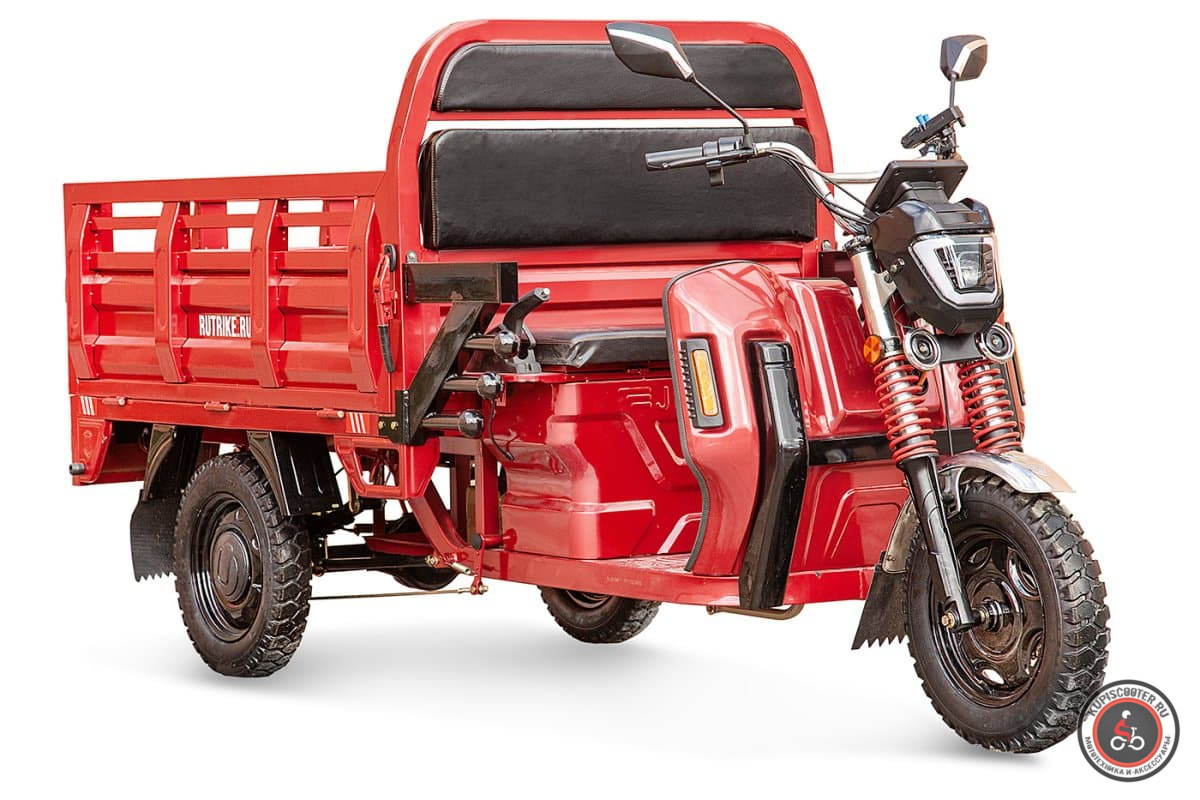 Грузовой электротрицикл Rutrike Антей Pro 1500 60V1200W (красный-2738)