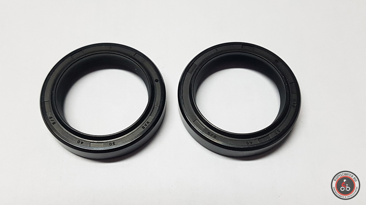 Сальники вилки (2шт.) 30х40х8/9  WAS