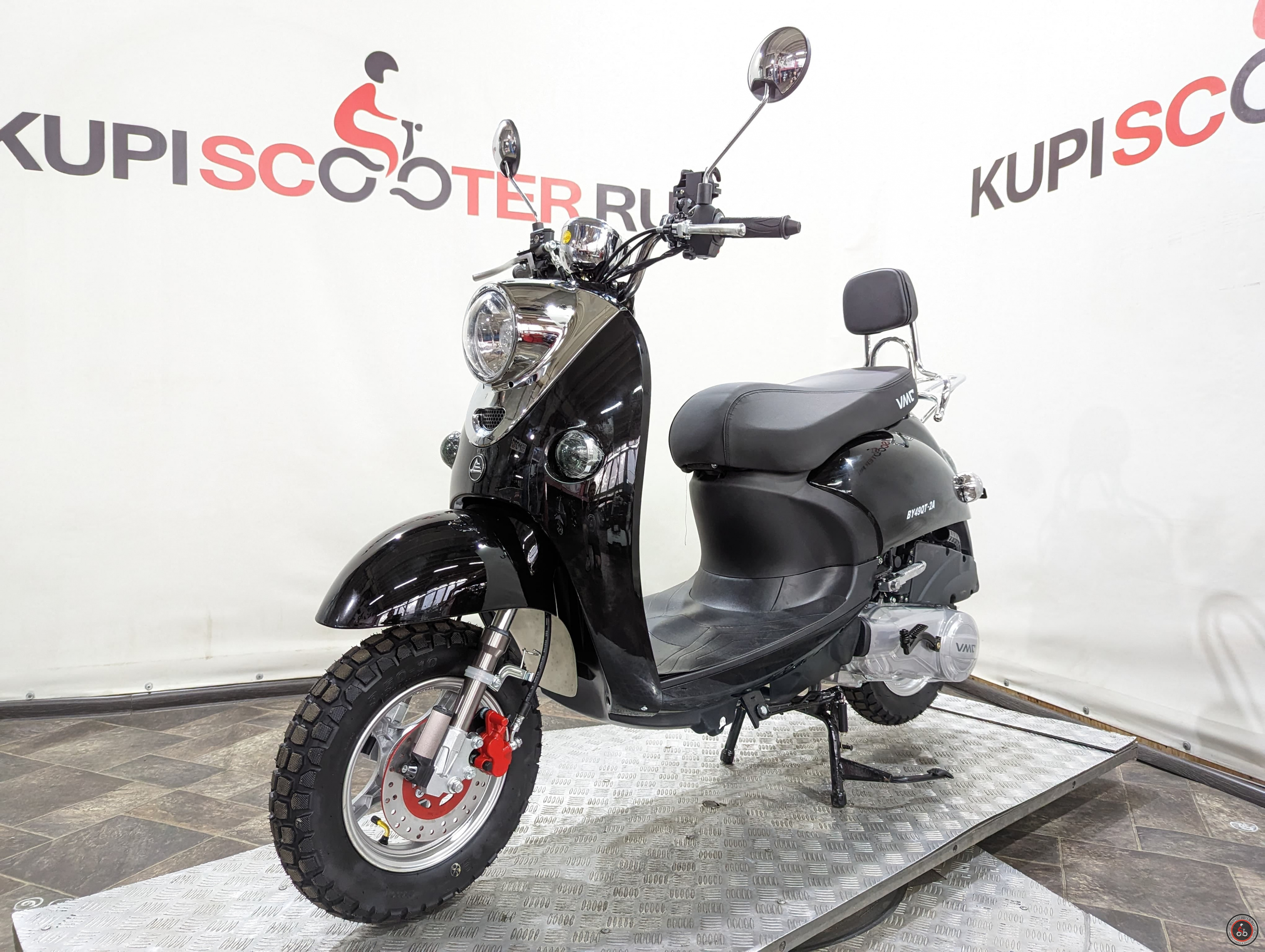 Скутер VMC (Vento) Retro (49/150cc) Черный (БЕЗ КОФРА)