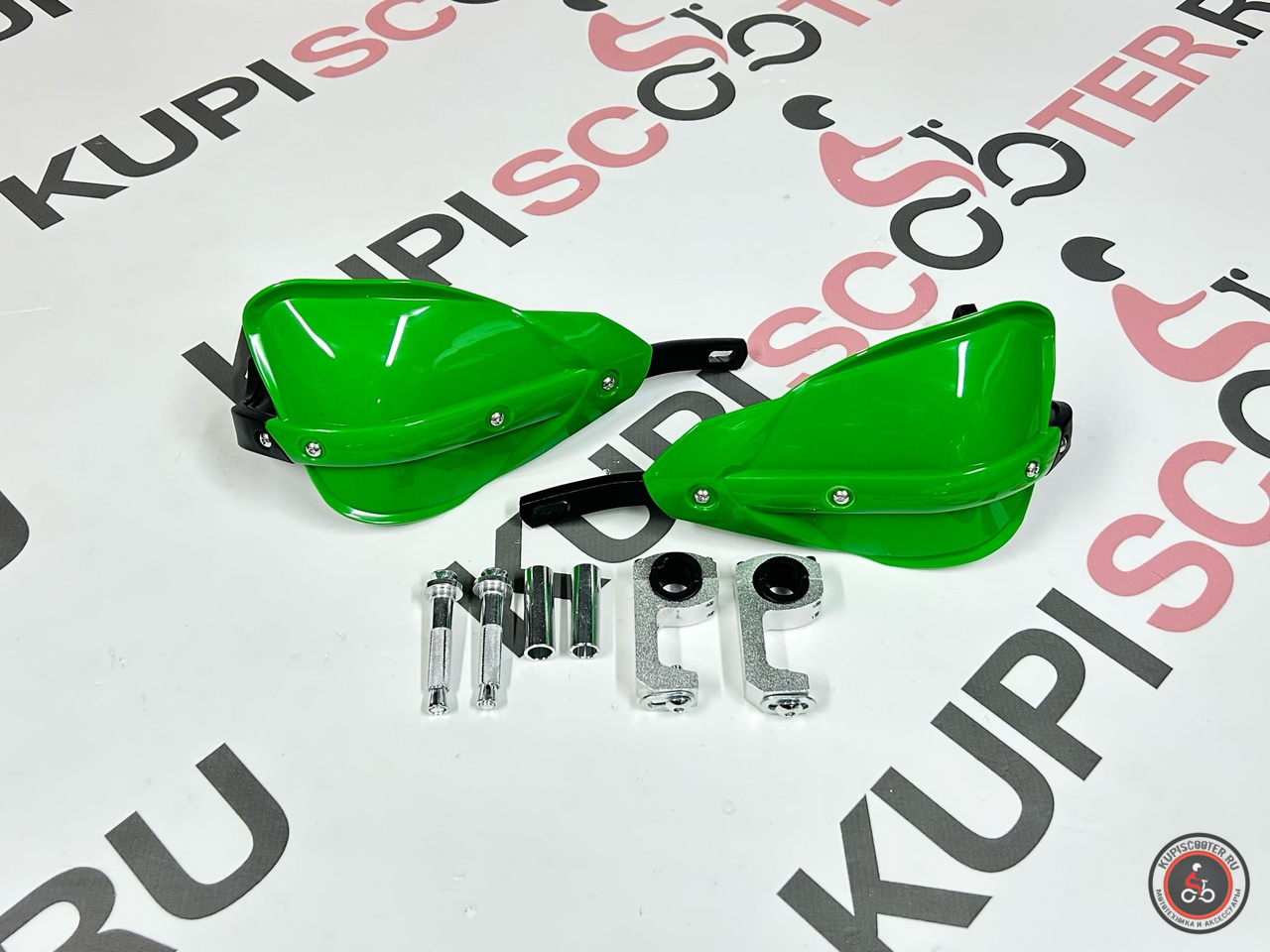 Защита рук Regulmoto Ultra set усиленная с креплением 28 мм. (Зеленый, RM-401001-3)