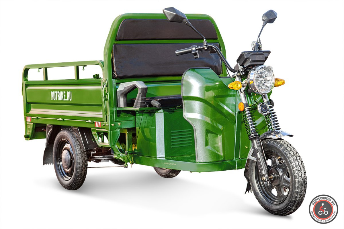 Грузовой электротрицикл Rutrike Мастер 1500 60V1000W (зеленый-2792)